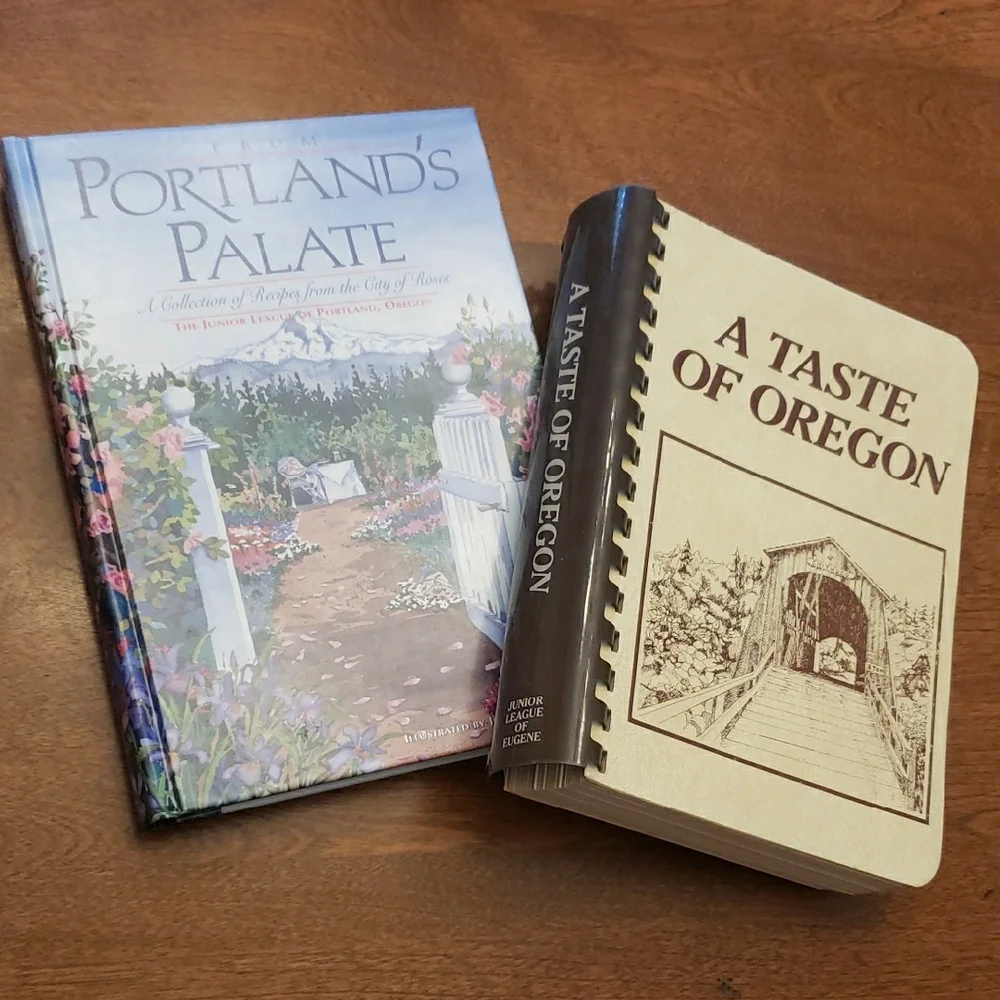 2 West Coast Cookbooks - Portland's Palate & A Taste of Oregon